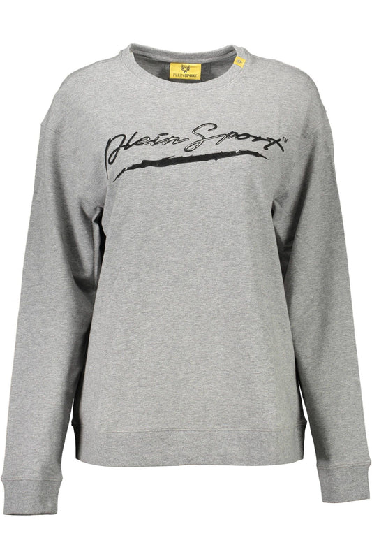 Sudadera gris elegante con detalle en contraste