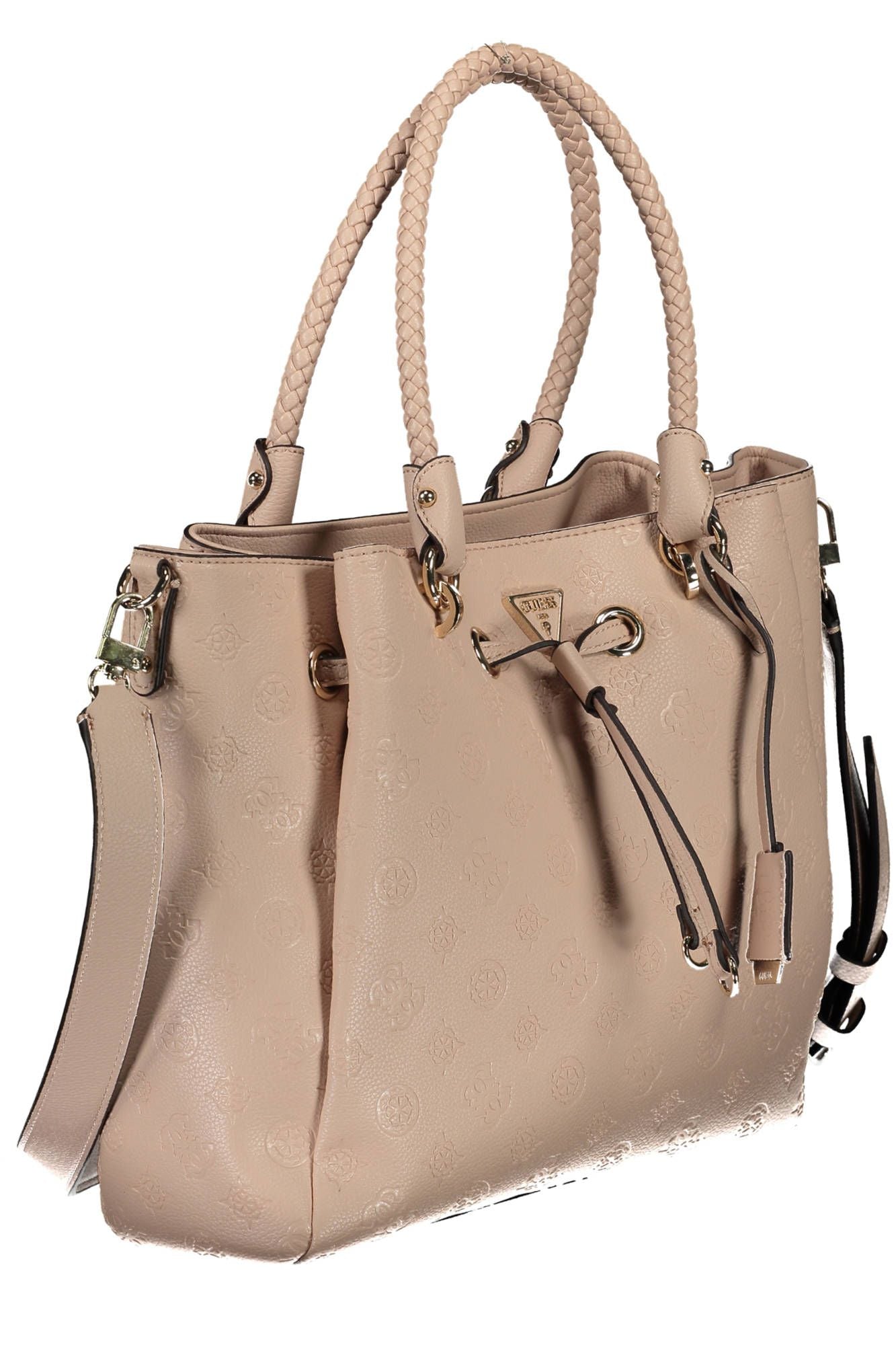 Chic Pink Drawstring Handbag – Timeless Elegance