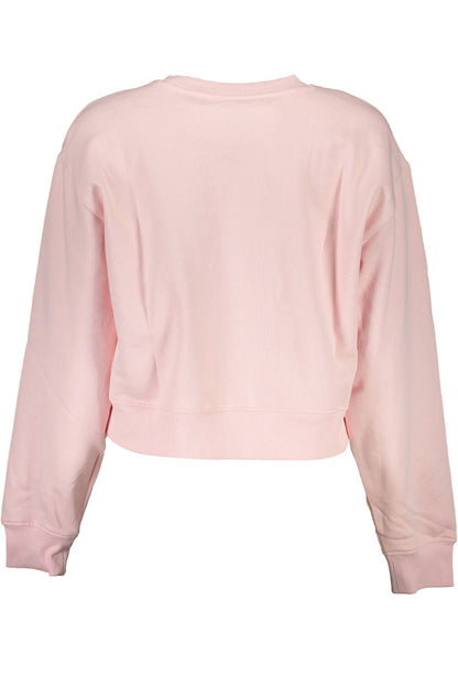 Sudadera elegante de algodón orgánico rosa