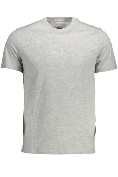 Chic Gray Slim Fit Organic Cotton Tee