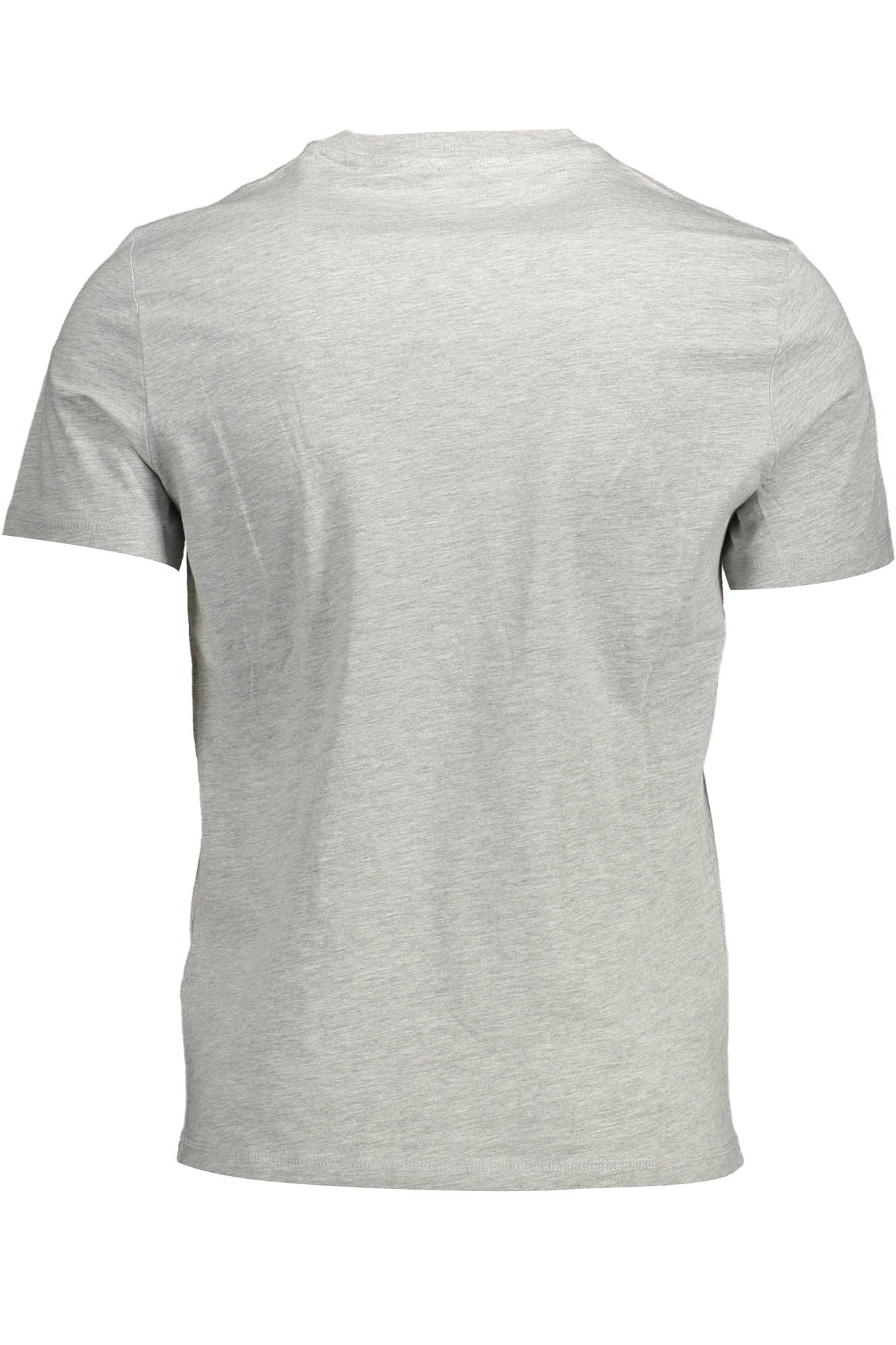 Chic Gray Slim Fit Organic Cotton Tee