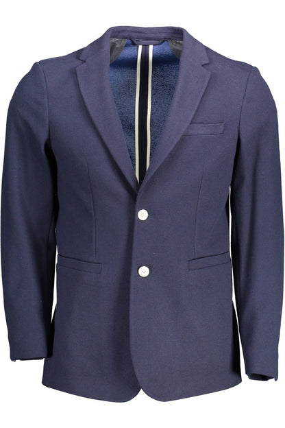 Elegant Slim Fit Blue Jacket