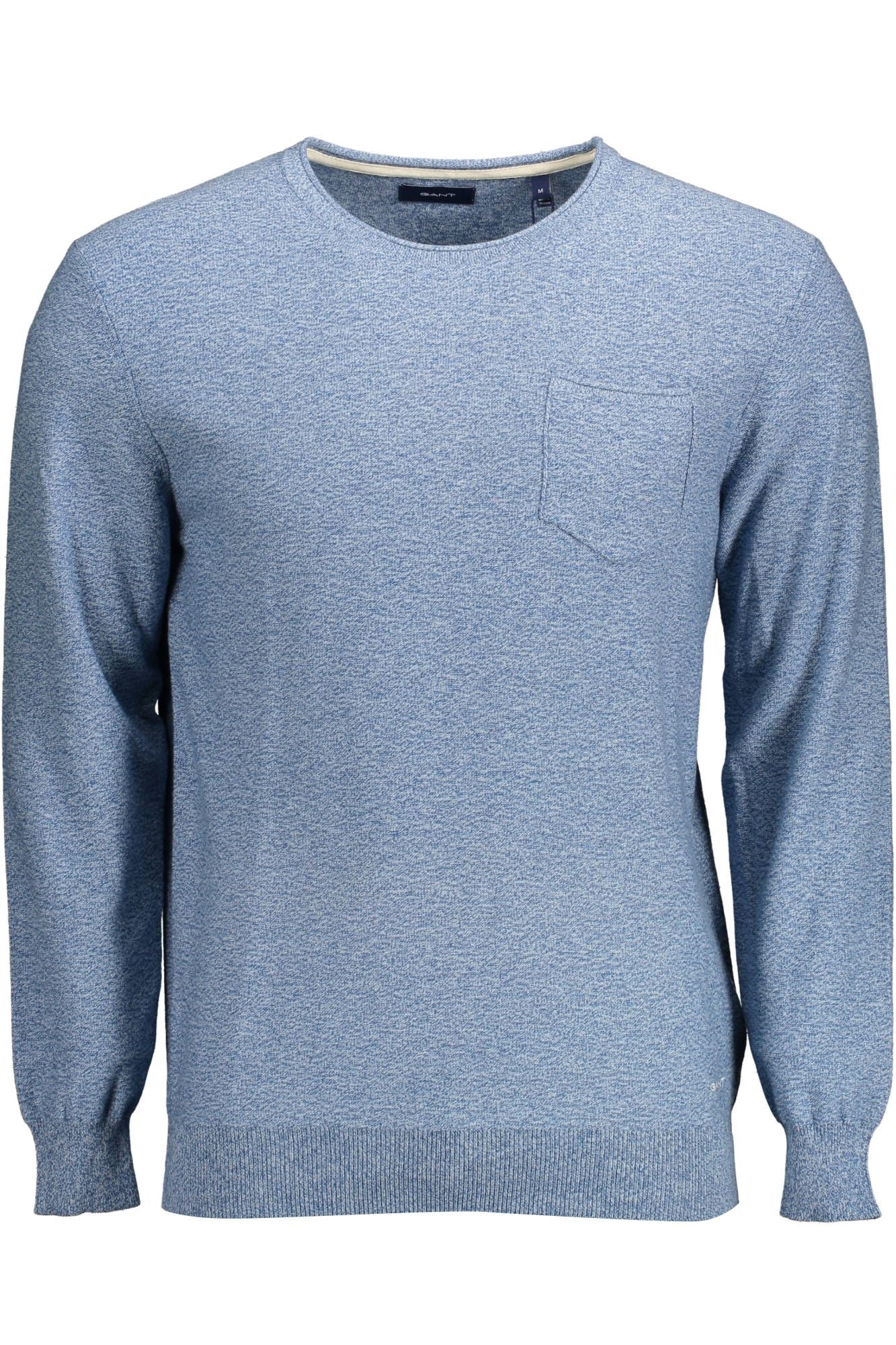 Elegant Light Blue Crew-Neck Sweater