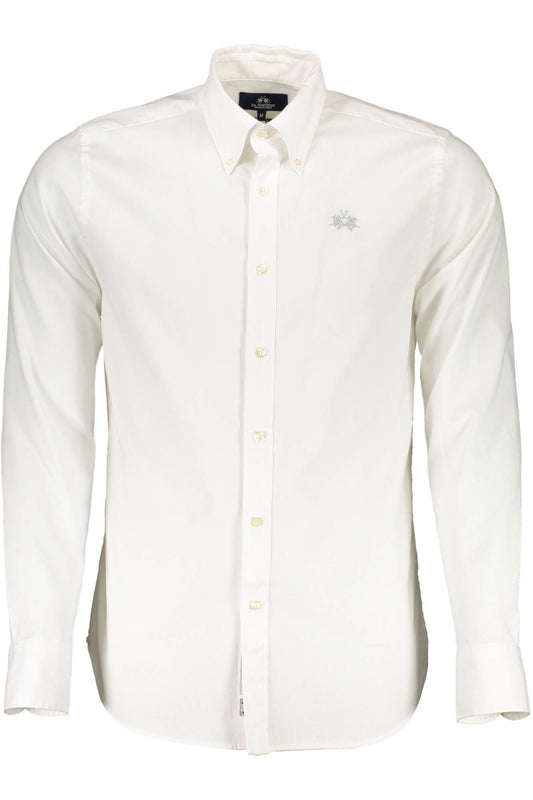 Slim Fit Embroidered White Shirt