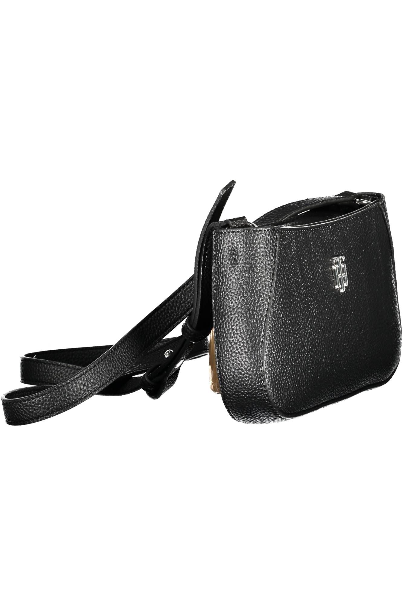 Black Polyethylene Women Handbag