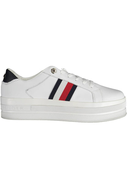 White Polyethylene Women Sneaker