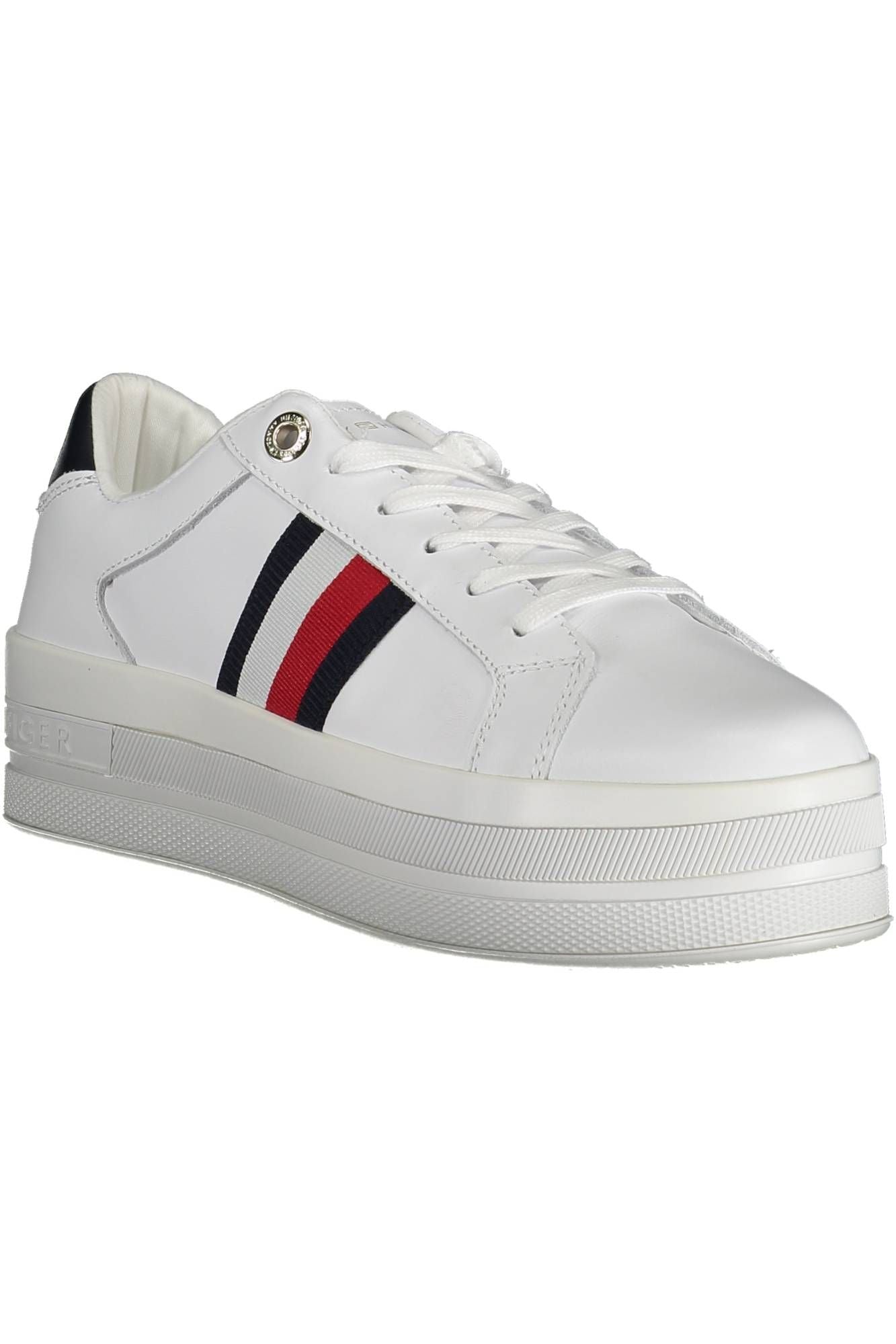 White Polyethylene Women Sneaker