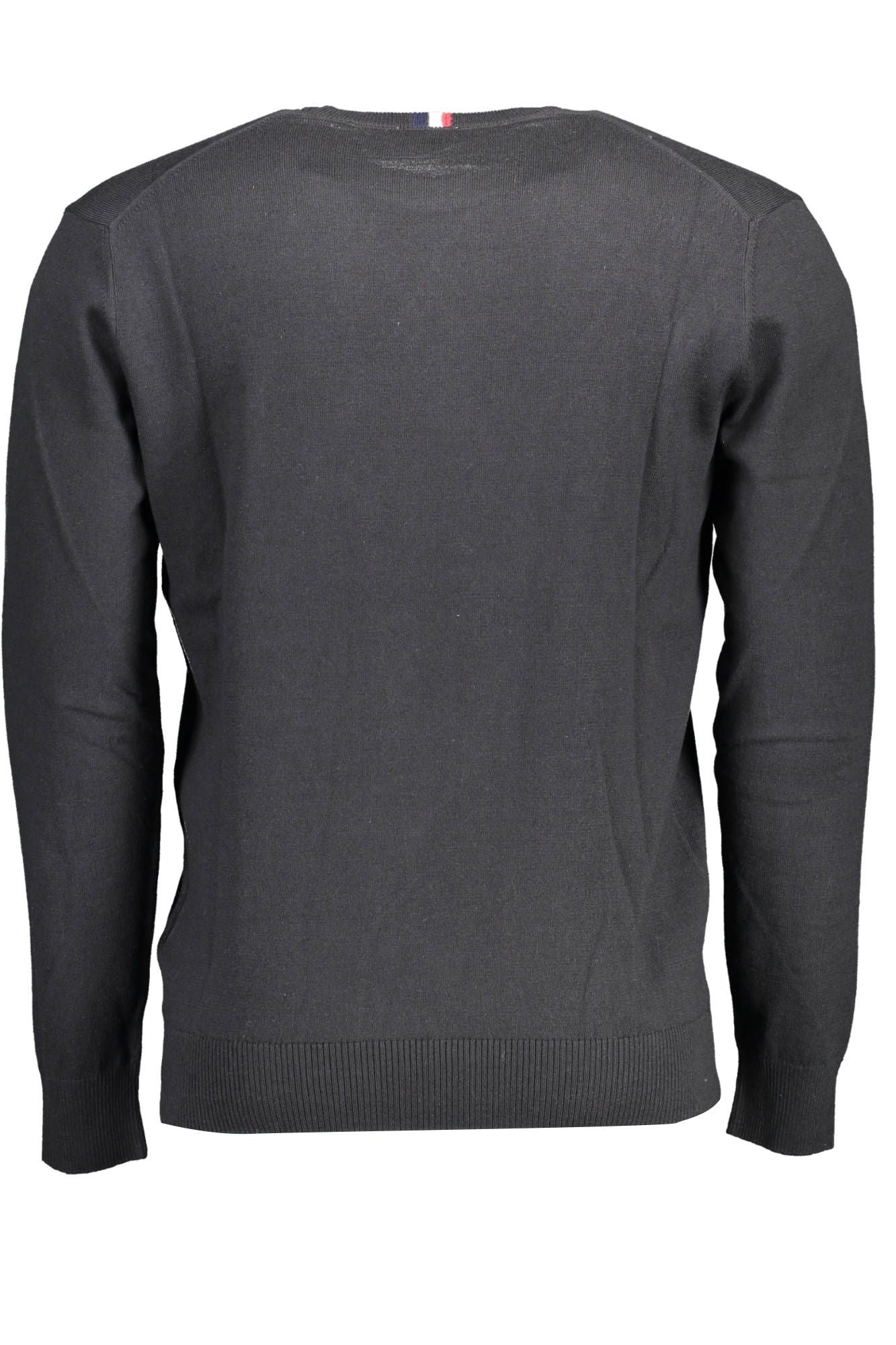 Elegant Black Cotton-Cashmere Sweater