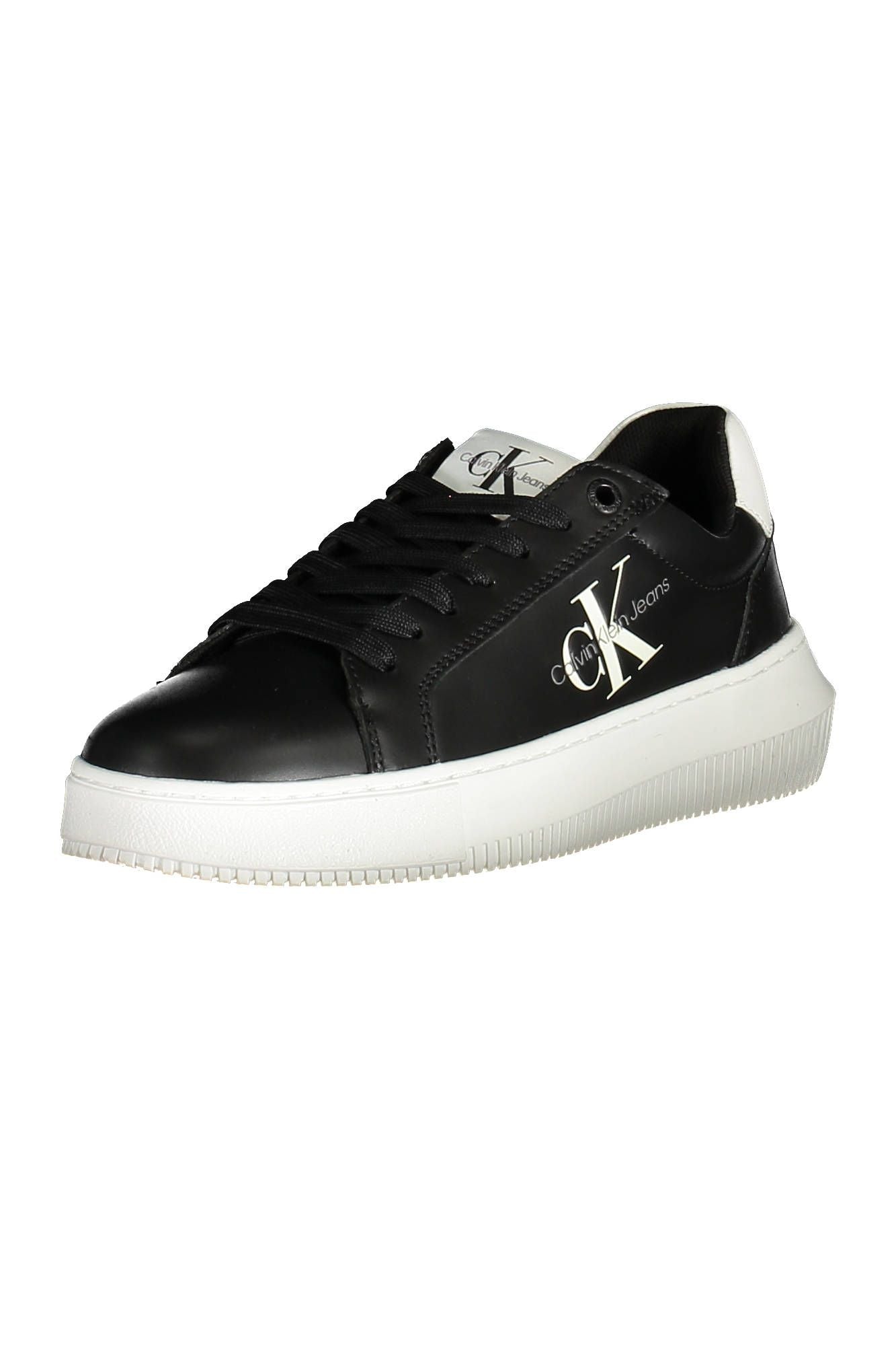 Black Leather Women Sneaker