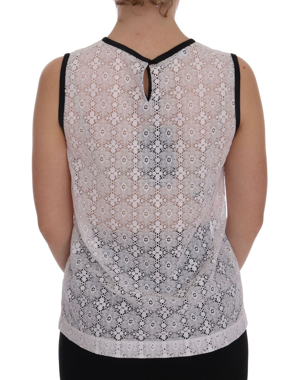 Elegante witte nylon tanktop