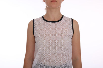 Elegante witte nylon tanktop