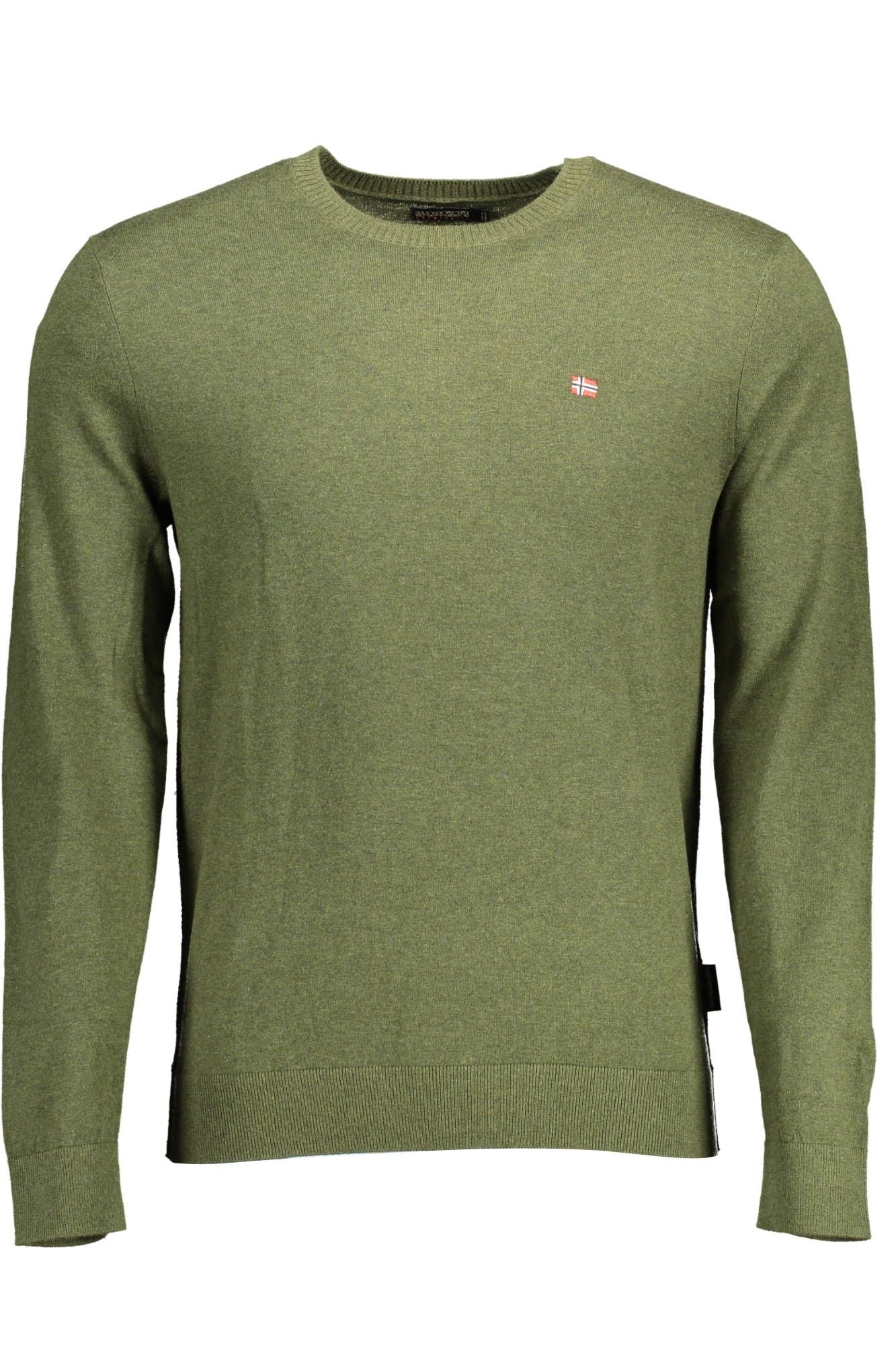 Emerald Crew-Neck Embroidered Sweater