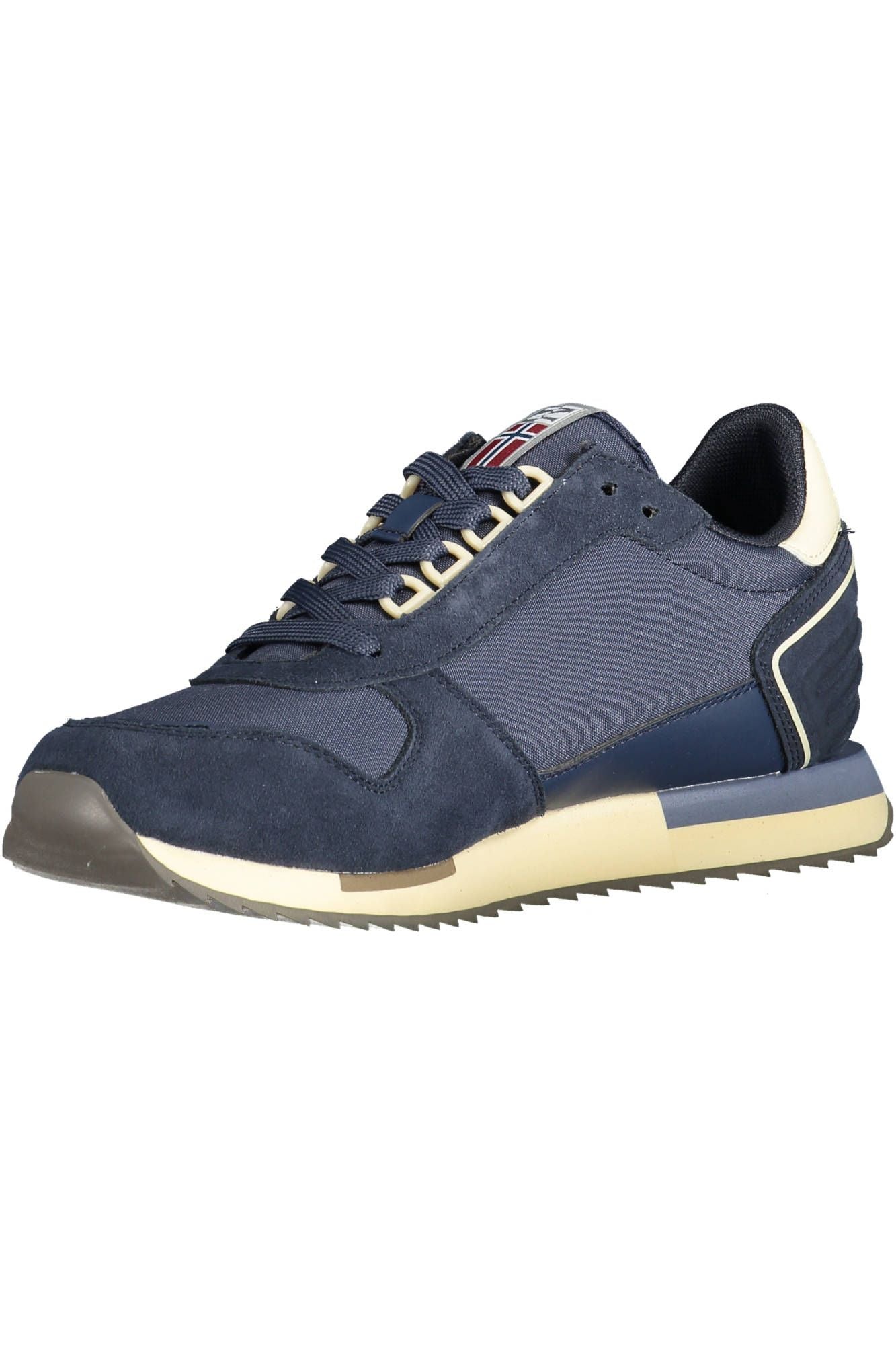 Sleek Blue Sneakers with Contrasting Details