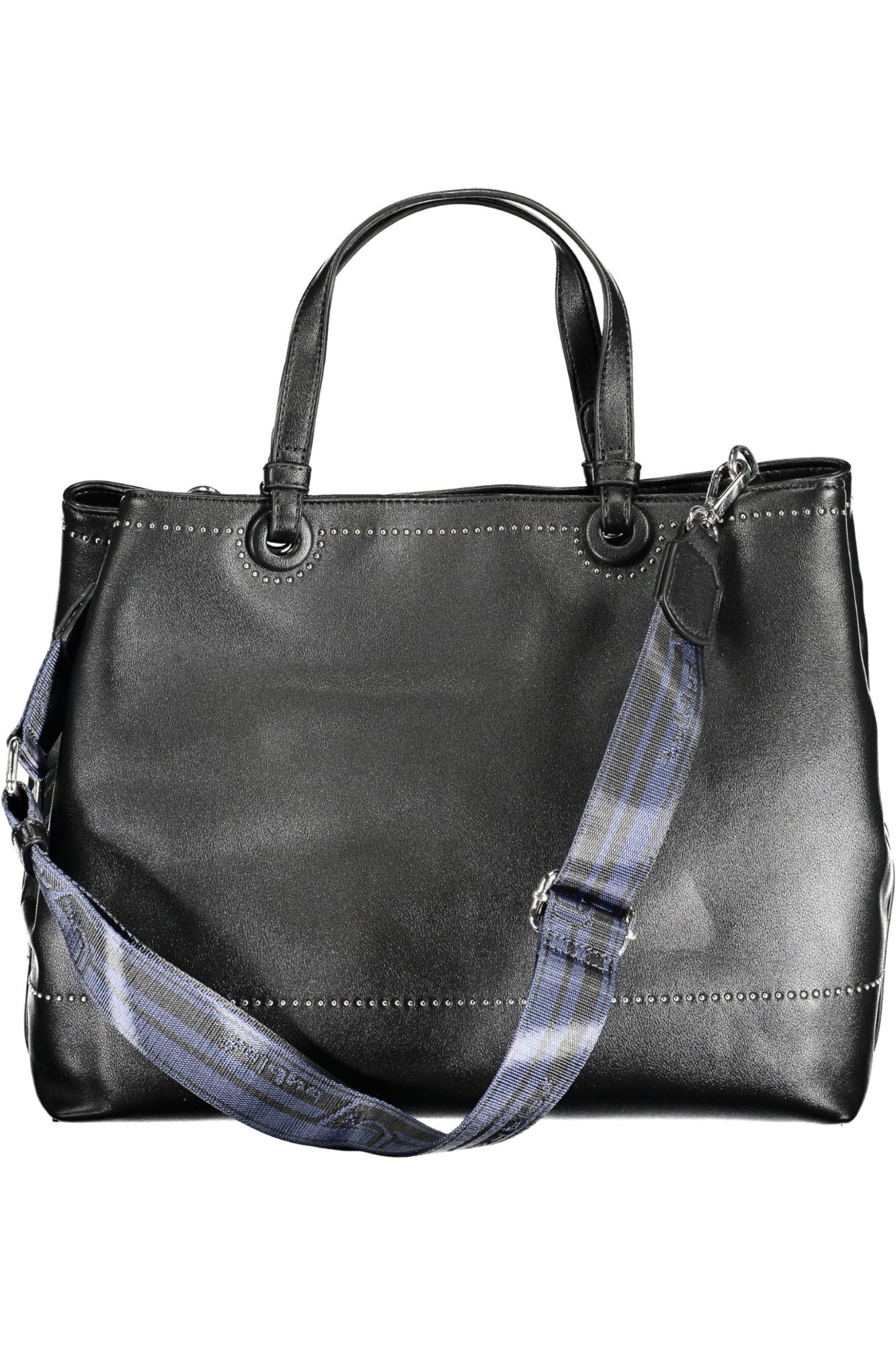 Black Polyethylene Women Handbag