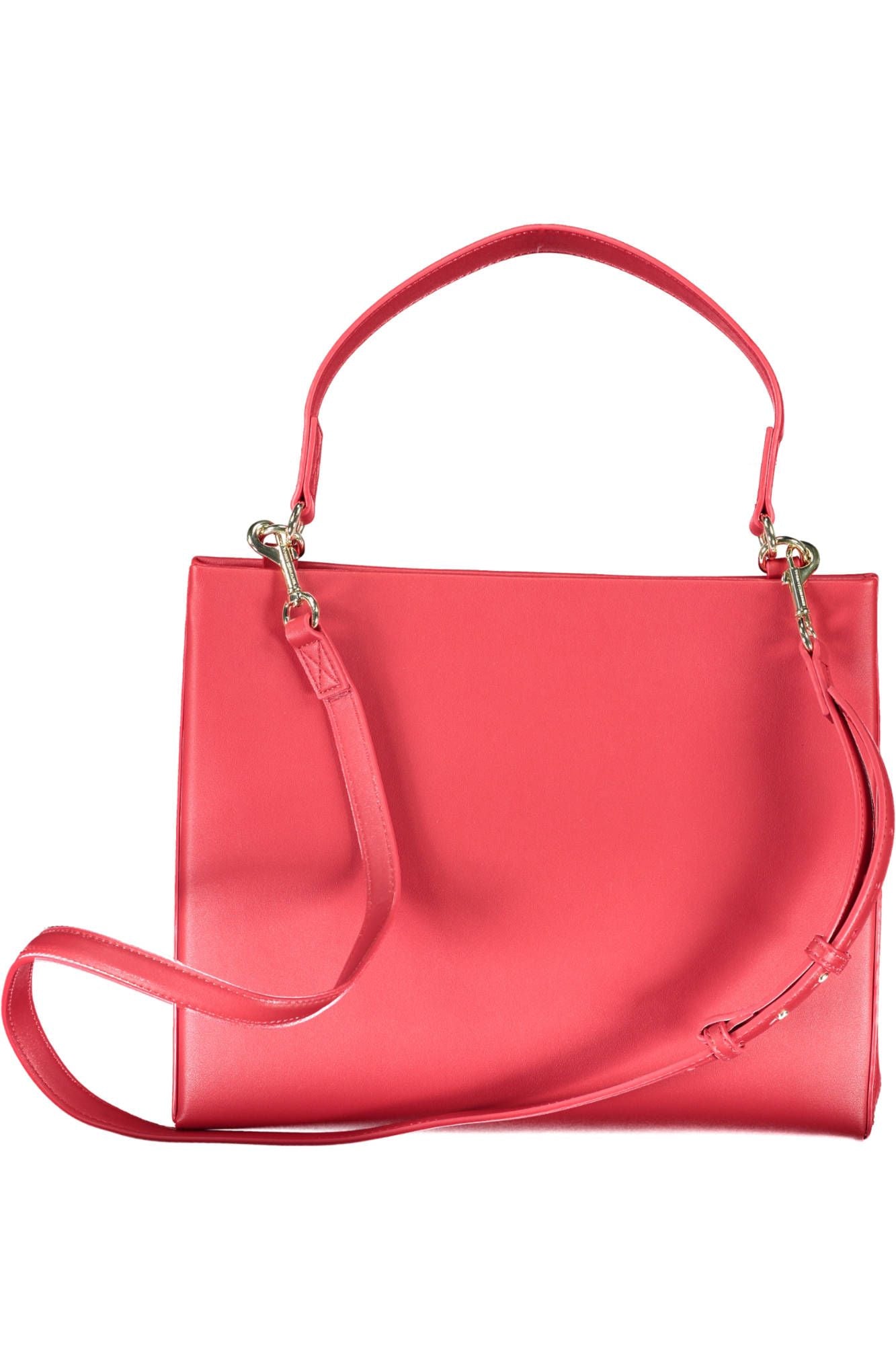 Red Polyethylene Women Handbag