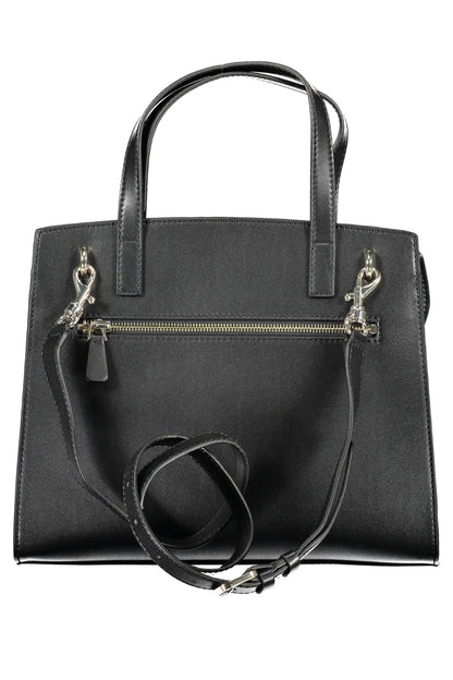 Elegant Black Handbag with Versatile Straps