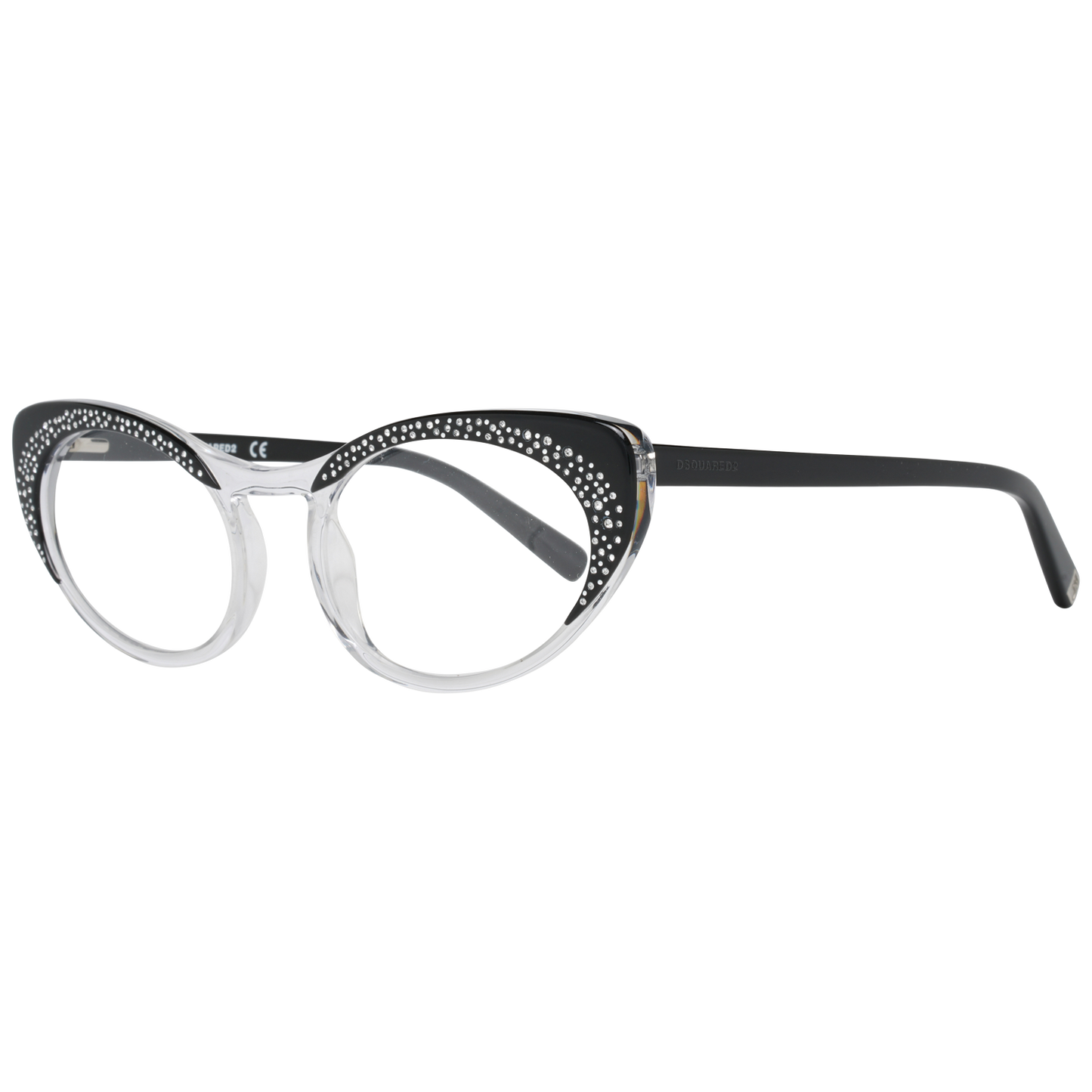 Gafas de diseñador elegantes de montura completa en negro