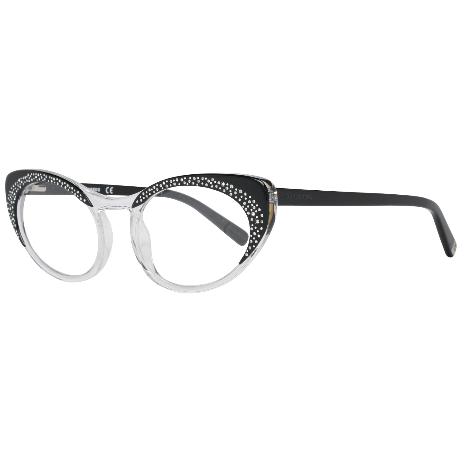 Gafas de diseñador elegantes de montura completa en negro