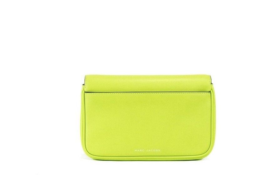 The J Marc Green Glow Smooth Leather Shoulder Crossbody Handbag