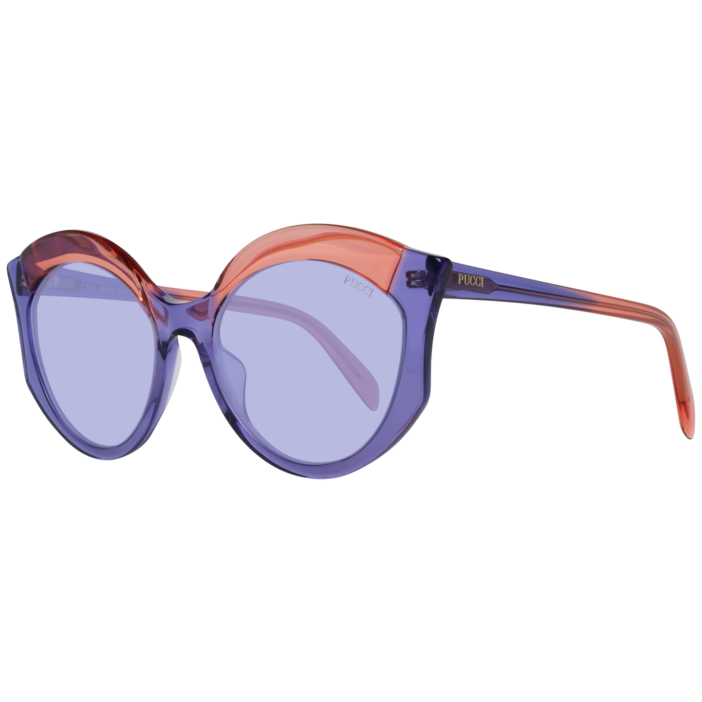 Elegantes gafas de sol de mariposa moradas