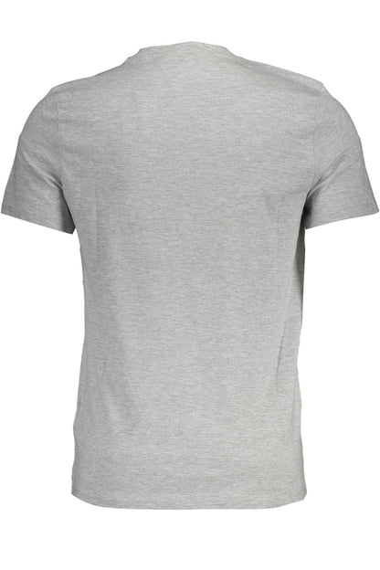 Sleek Slim Fit V-Neck Tee in Gray