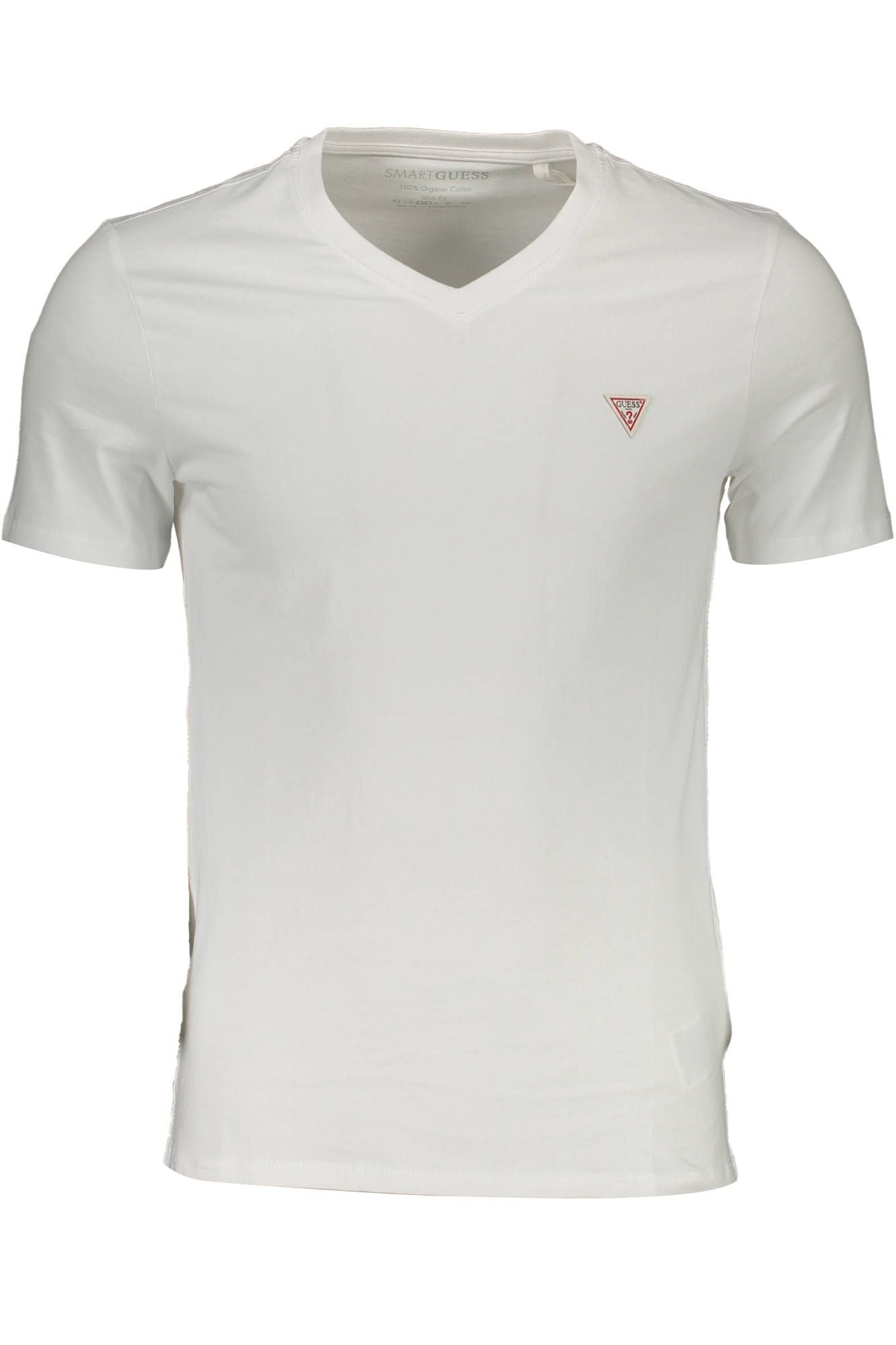 Chic V-Neck Logo Tee in Organic Cotton