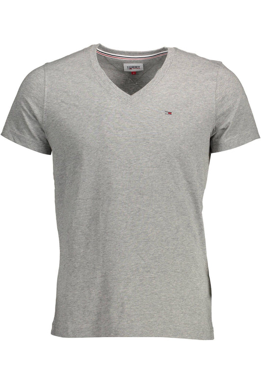 Gray Cotton Men T-Shirt