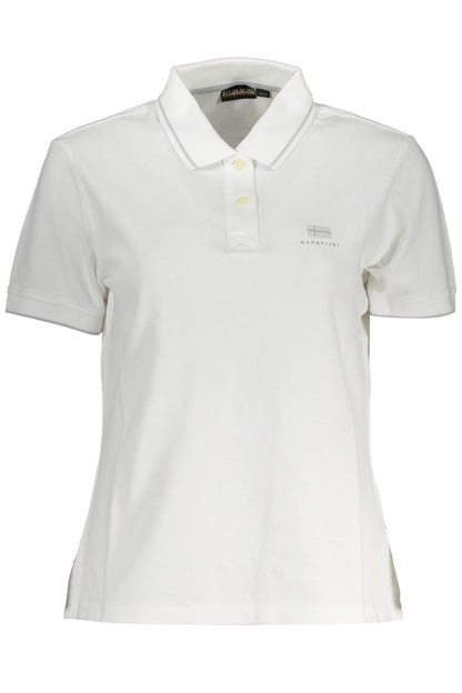 Chic Contrasting Detail White Polo