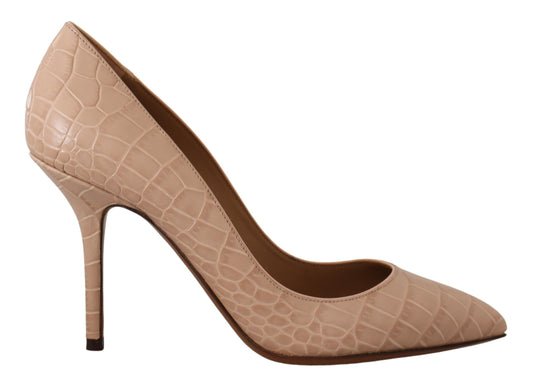 Beige naakt leer BELLUCCI hakken pumps schoenen