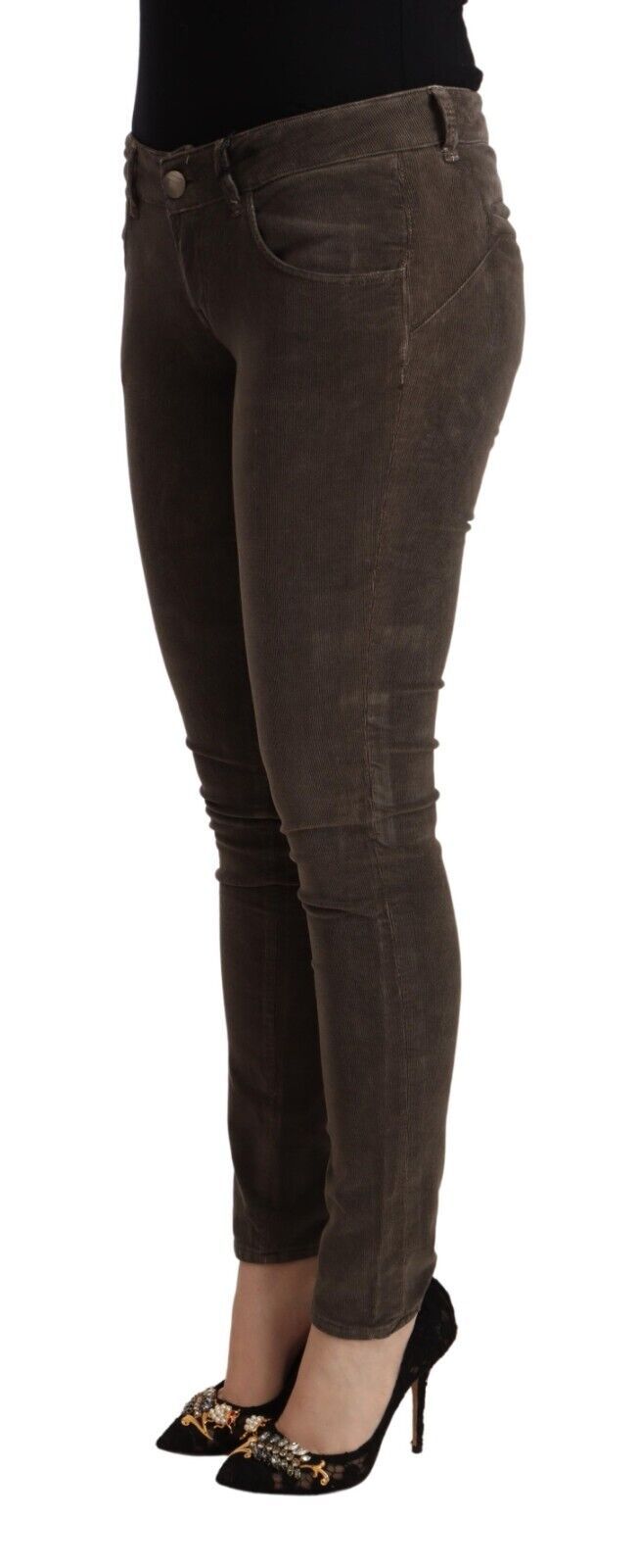 Chic Slim Fit Brown Skinny Jeans