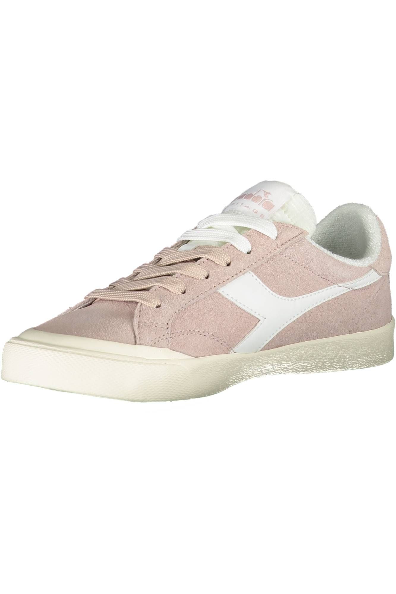 Chic Pink Lace-up Sports Sneakers