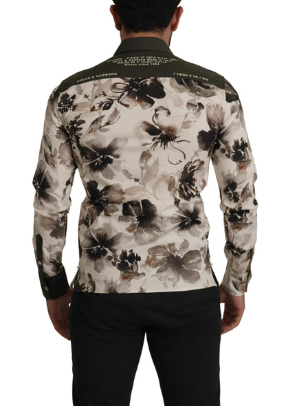 Casual katoenen overhemd met bloemenprint