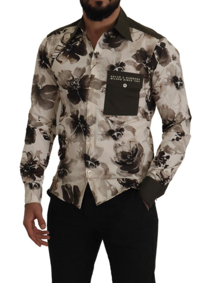 Casual katoenen overhemd met bloemenprint