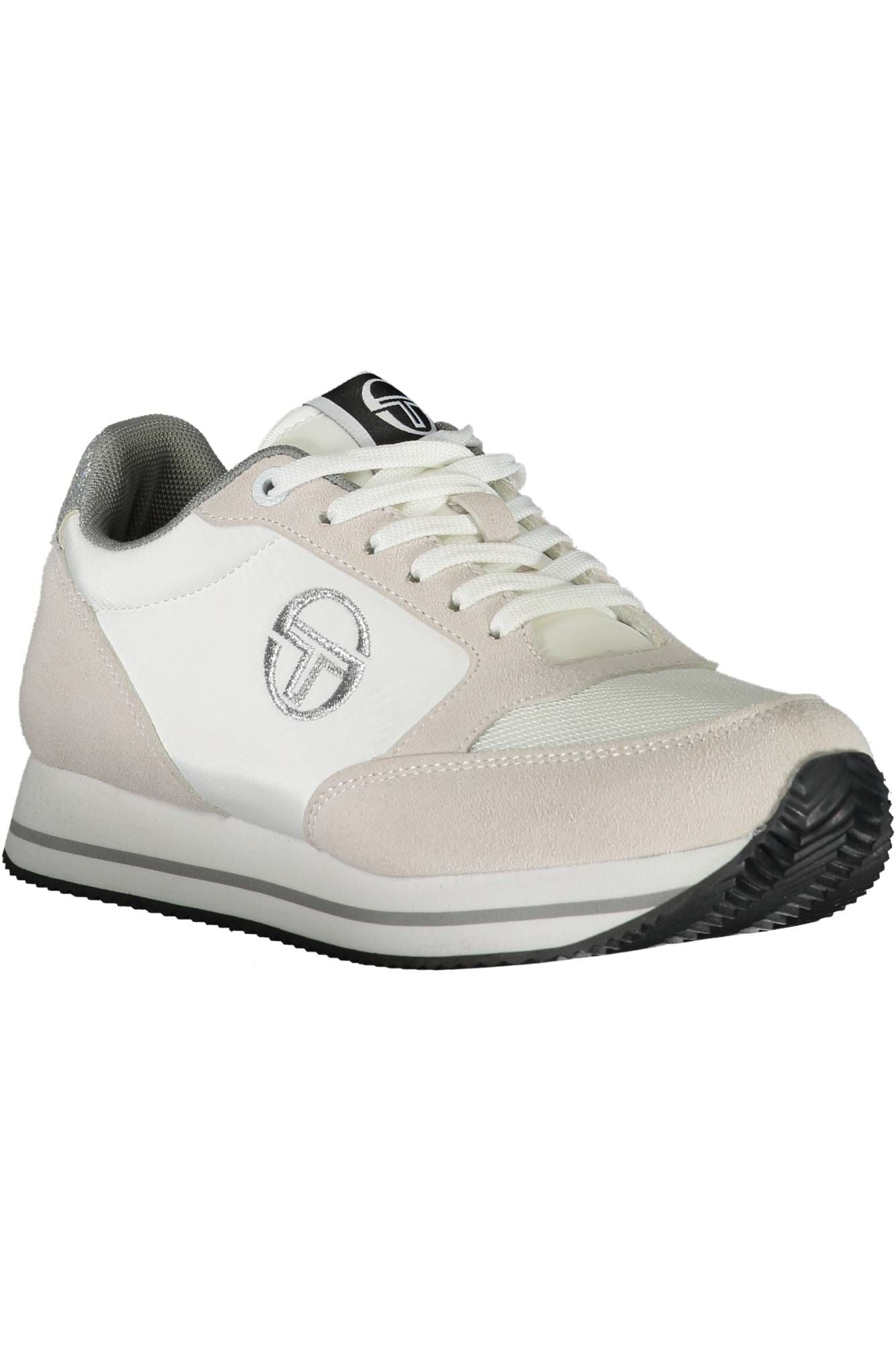 Witte polyester sneaker