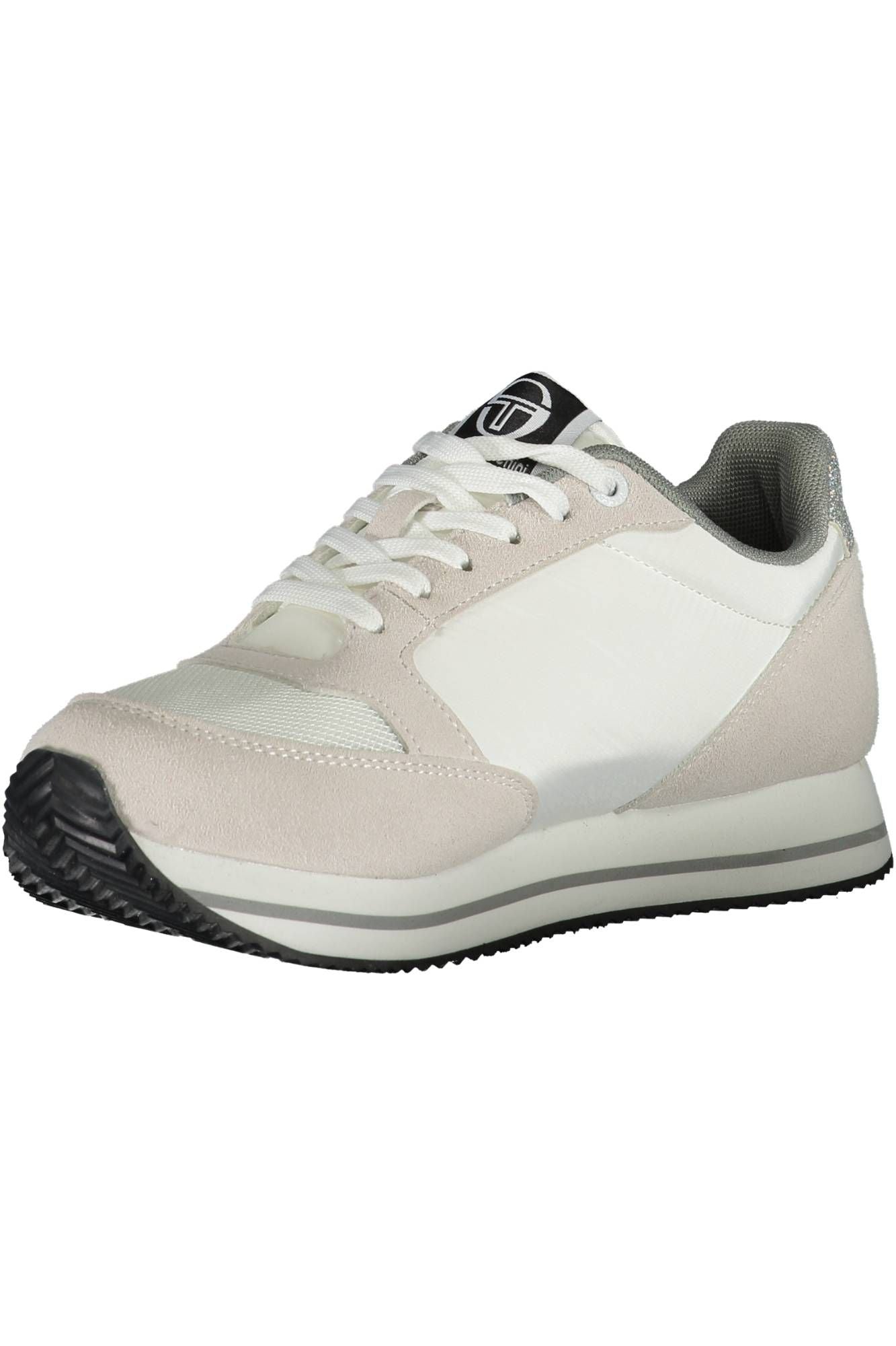 Witte polyester sneaker