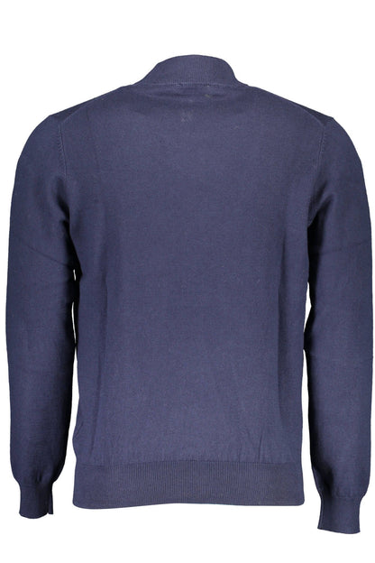 Eco-Conscious Turtleneck Sweater in Blue