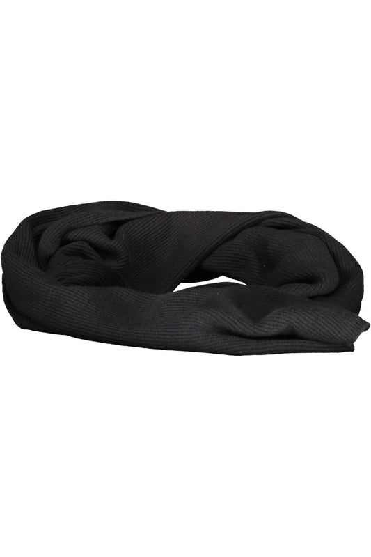 Black Cotton Men Scarf