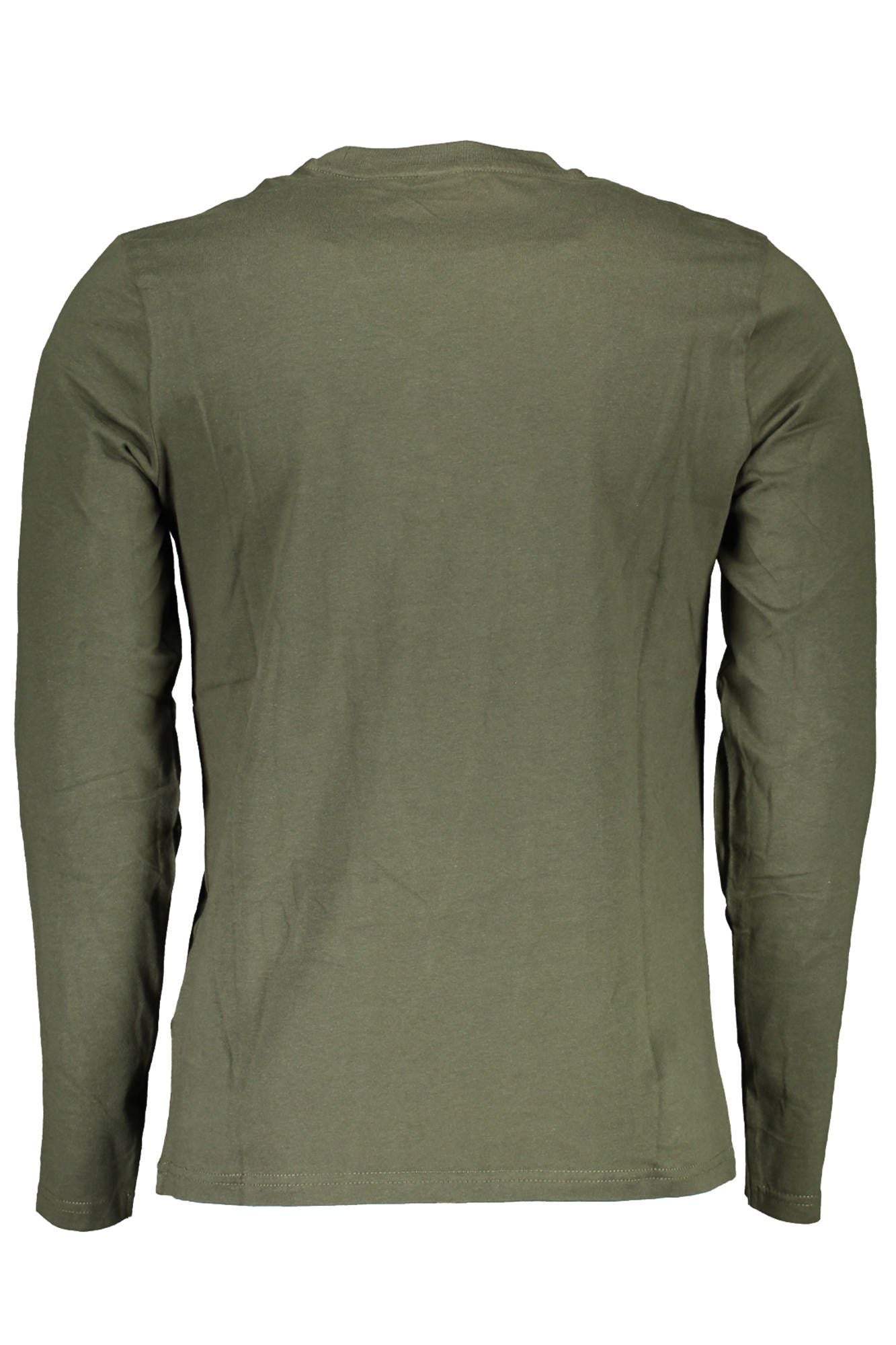 Chic Green Long Sleeve Cotton Tee