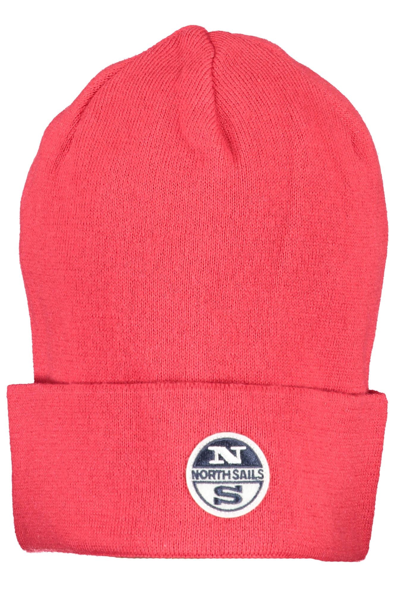 Chic Red Cotton Cap with Signature Logo