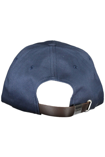 Chic Blue Cotton Visor Cap