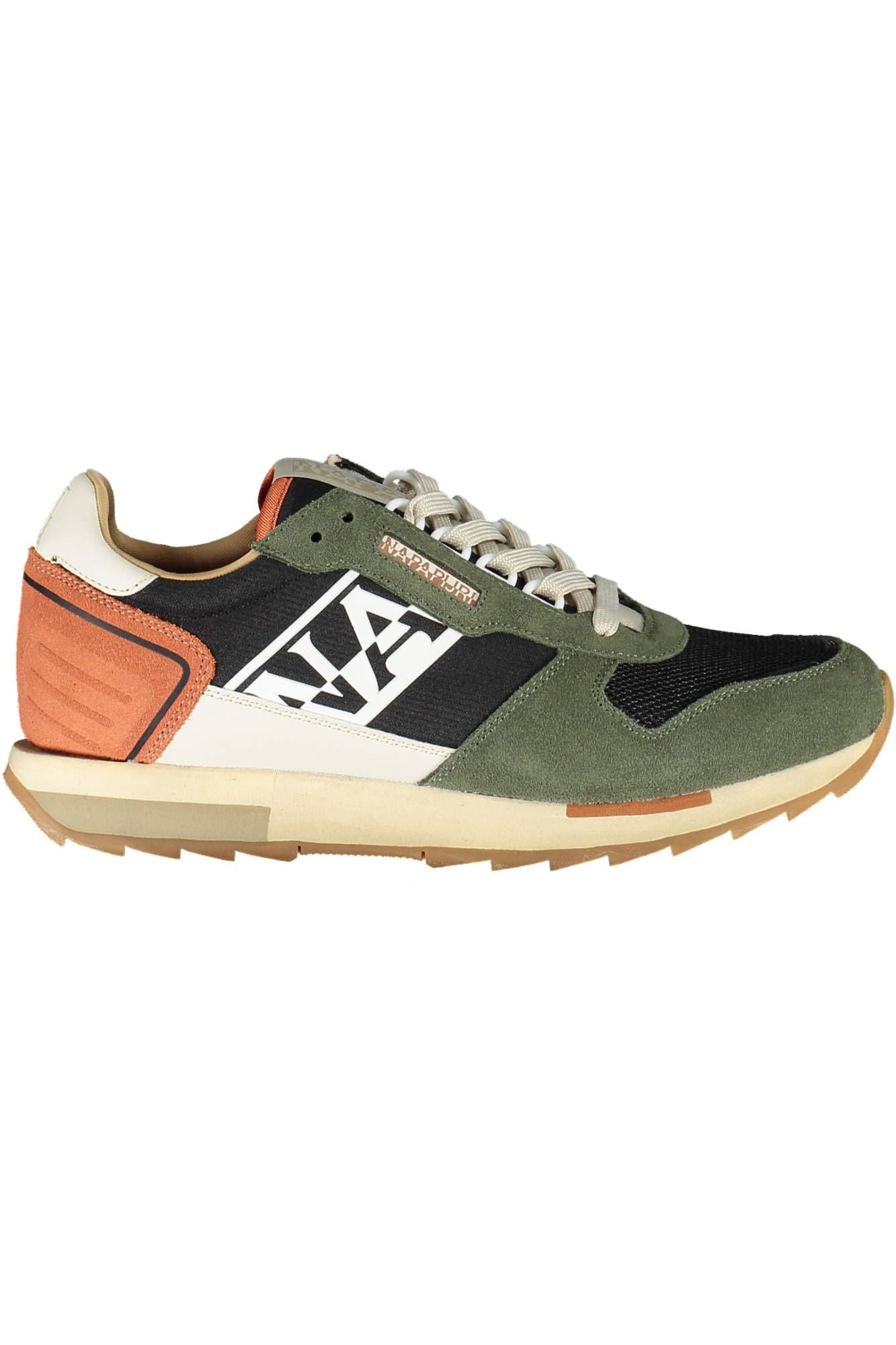 Trendy Green Lace-Up Sneakers for the Modern Man