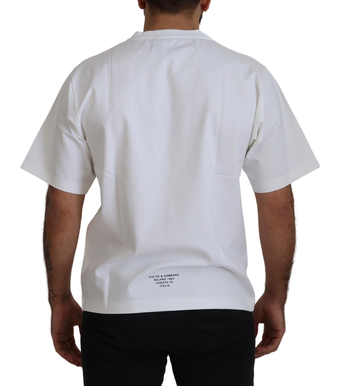 Timeless White Logo Crewneck Tee