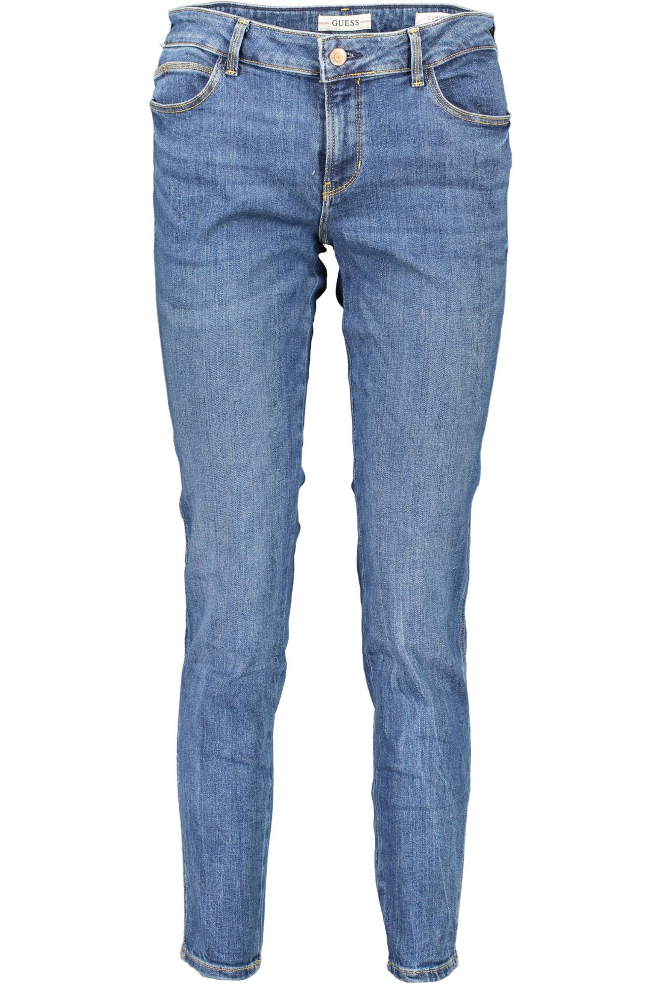 Blauwe katoenen jeans en broek