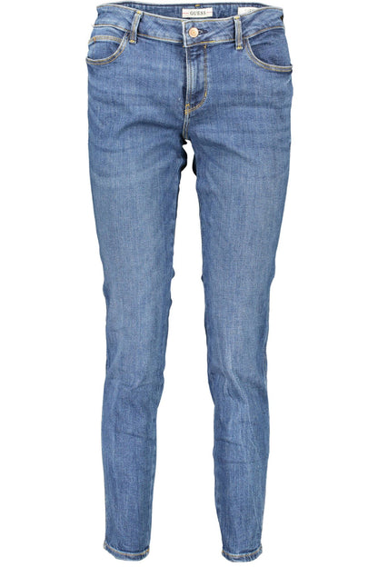 Blauwe katoenen jeans en broek