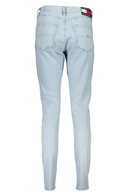 Light Blue Cotton Women Jeans