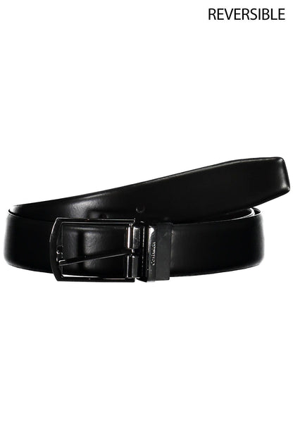 Black Leather Men Belt