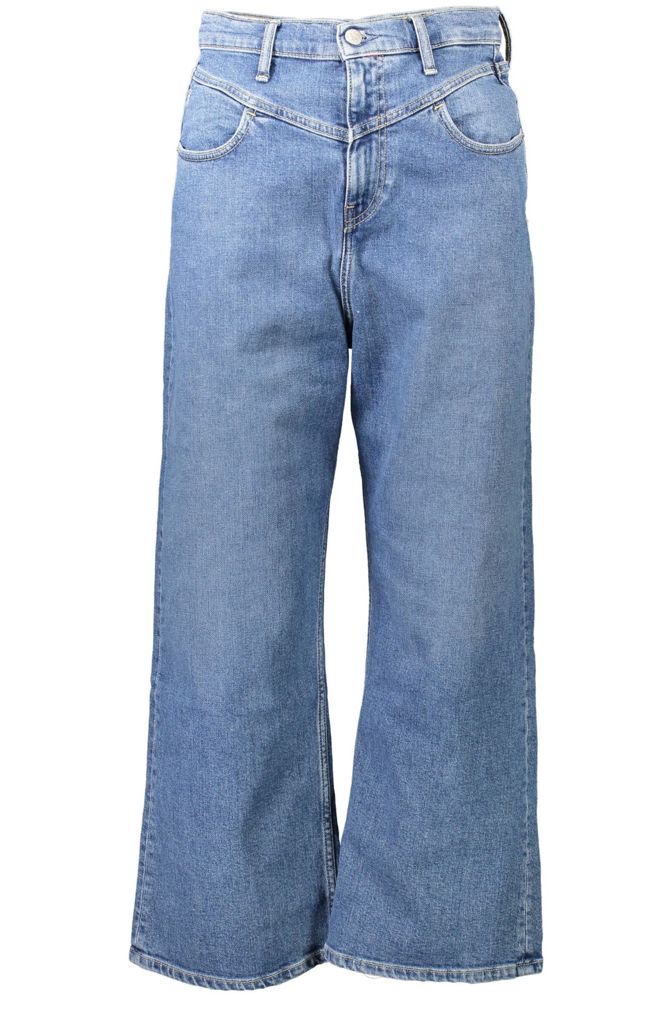 Blue Cotton Women Jeans