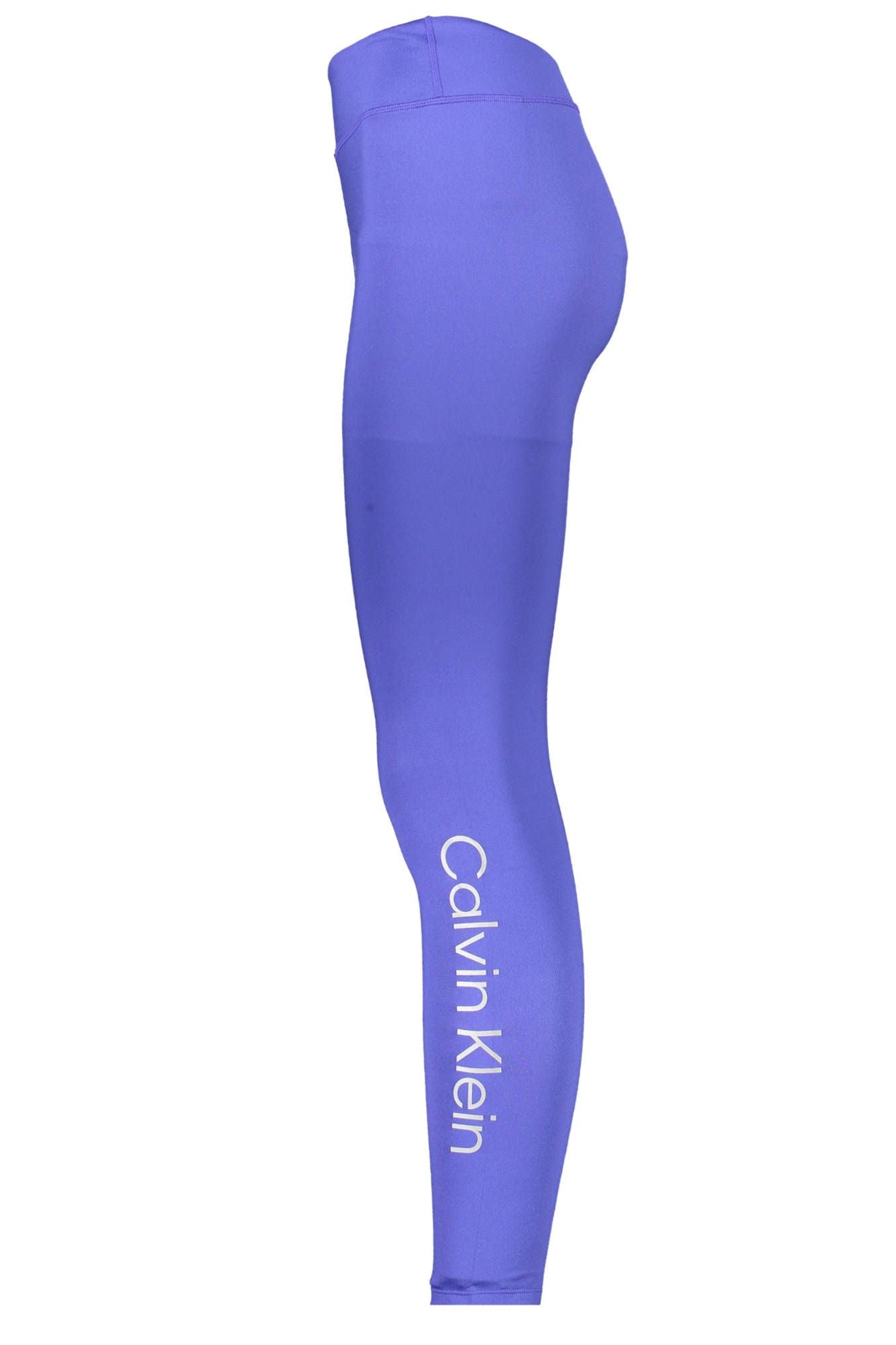 Blue Polyester Women Legging