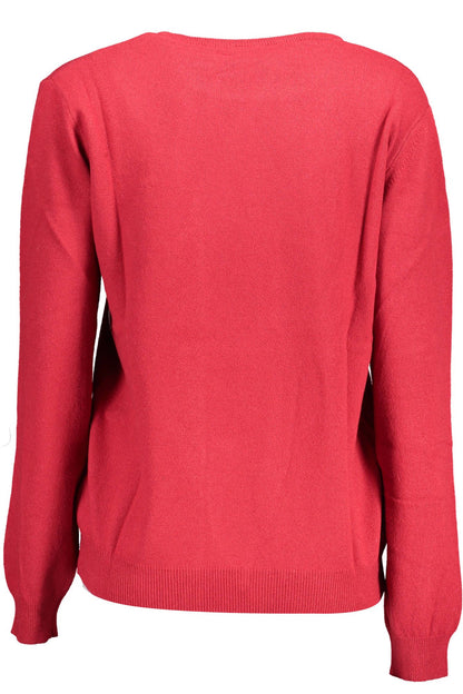 Elegant Pink Wool-Cashmere Blend Sweater