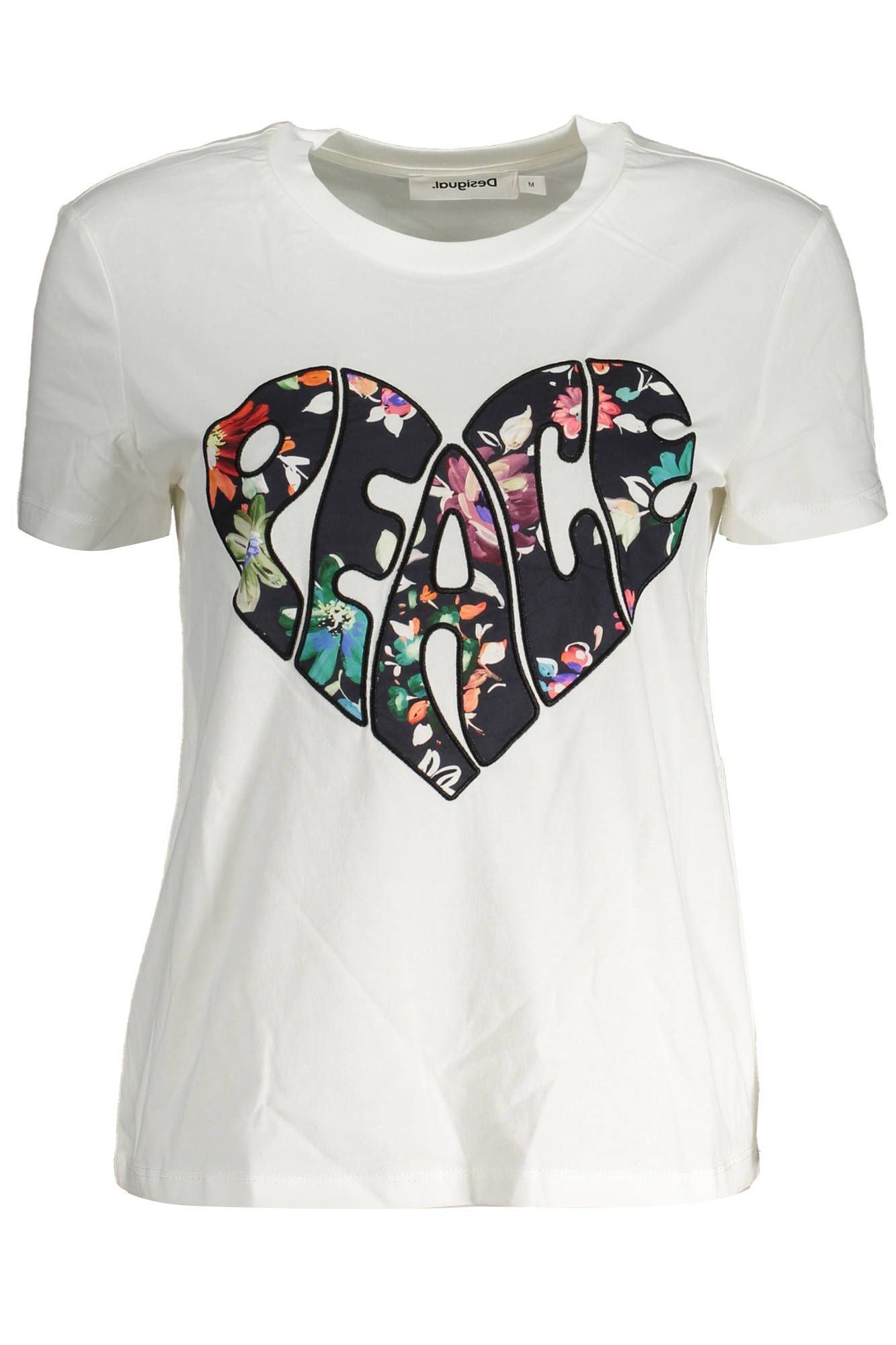 Elegant White Tee with Exclusive Applique Detail